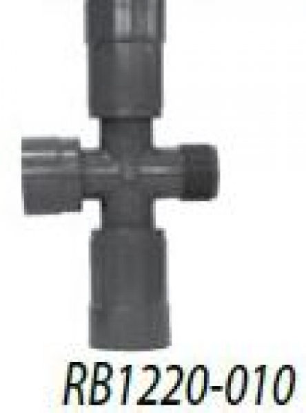 PVC- Kreuzstück mit 2 gegenüberliegenden Ausgängen - Typenreihe RB1200 - 1" IG x 1" AG - Typ RB1220010